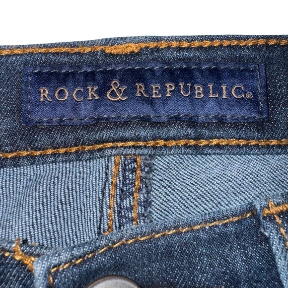 Rock and Republic Kashmiere Style Women’s Denim Jeans Size 6M Blue Stretch Jeans - Picture 6 of 13